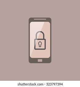 locked phone icon