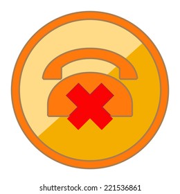 Locked Phone. Vector Illustration