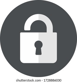 Locked / Security Button Vector Icon