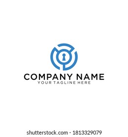 Locked Service Logo Template Design Vector