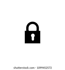 Locked symbol vector icon