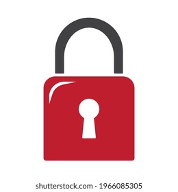 Locked symbol, web icon, vector
