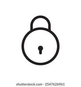 Icono de bloqueo bloqueado y desbloqueado. Ilustración vectorial.