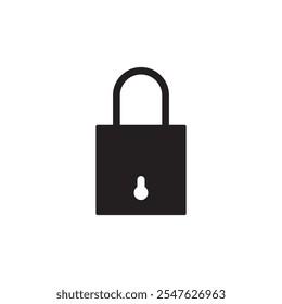 Icono de bloqueo bloqueado y desbloqueado. Ilustración vectorial.