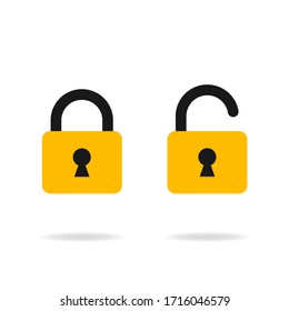 
Locked And Unlocked Padlock Icon