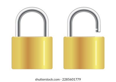 Golden Lock PNG Transparent Images Free Download, Vector Files