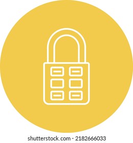 Locked vector icon. Can be used for printing, mobile and web applications.