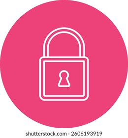 Locked vector icon. Can be used for printing, mobile and web applications.