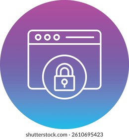 Locked vector icon. Can be used for printing, mobile and web applications.