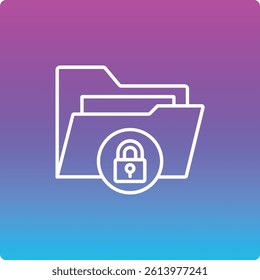 Locked vector icon. Can be used for printing, mobile and web applications.