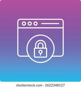Icono de Vector bloqueado. Se puede utilizar para aplicaciones de impresión, móviles y de Web.