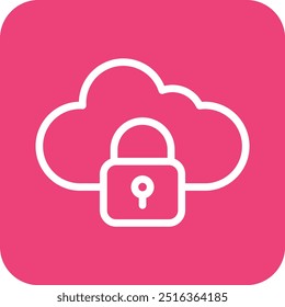 Locked Vector Icon Design Illustration