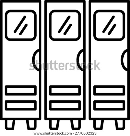 Locker Art vector Icon Design Illustration