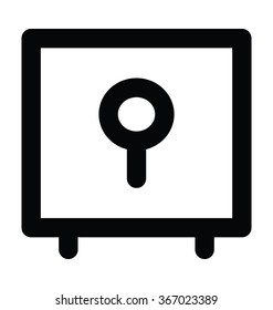 Locker Bold Line Vector Icon