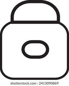 LOCKER OR CLOSED EPS ICON
