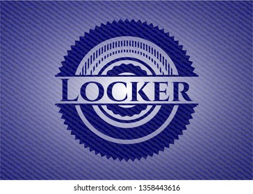 Locker denim background