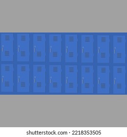 Locker flat illustration modern and minimalist 