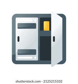 locker flat style style icon. vector illustration for graphic design, website, app. EPS 10