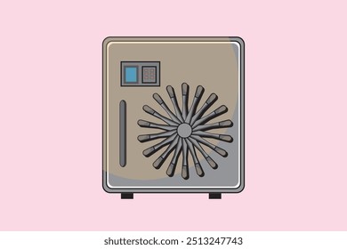 Ilustración vectorial plana de armario para diseños gráficos de maquetas.