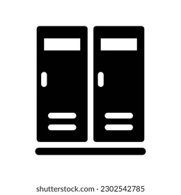 gráfico vectorial de ilustración de icono de glifo de bloqueo