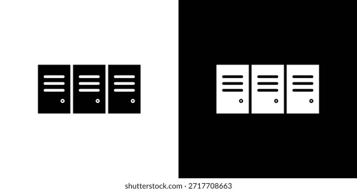 Pictograma plano negro icono de armario. Para gráficos y Diseño web.