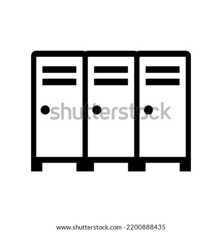 Locker Icon. Changing room. Vector.