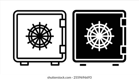 Locker Icon collection in filled and stroke style.
