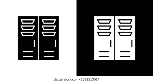 Colección de icono de armario. Ilustración plana de icono de Vector