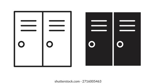 Concepto de icono de armario para infografía, Sitio web o App.