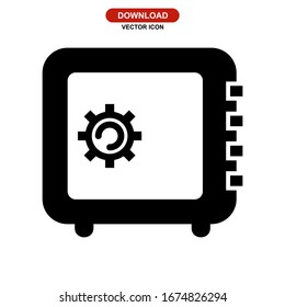 icono de bloqueo o logotipo símbolo de signo aislado ilustración vectorial - iconos vectoriales de estilo negro de alta calidad
