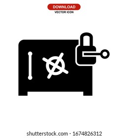 locker icon or logo isolated sign symbol vector illustration - high quality black style vector icons
