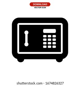 icono de bloqueo o logotipo símbolo de signo aislado ilustración vectorial - iconos vectoriales de estilo negro de alta calidad
