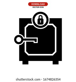 locker icon or logo isolated sign symbol vector illustration - high quality black style vector icons
