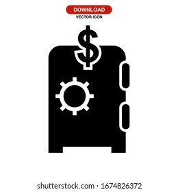 icono de bloqueo o logotipo símbolo de signo aislado ilustración vectorial - iconos vectoriales de estilo negro de alta calidad
