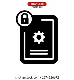 locker icon or logo isolated sign symbol vector illustration - high quality black style vector icons
