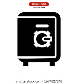 locker icon or logo isolated sign symbol vector illustration - high quality black style vector icons
