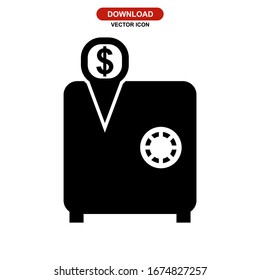 icono de bloqueo o logotipo símbolo de signo aislado ilustración vectorial - iconos vectoriales de estilo negro de alta calidad

