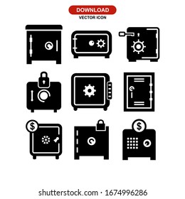 icono del locker o logotipo símbolo de signo aislado ilustración vectorial - Colección de iconos vectoriales de estilo negro de alta calidad
