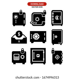 icono del locker o logotipo símbolo de signo aislado ilustración vectorial - Colección de iconos vectoriales de estilo negro de alta calidad
