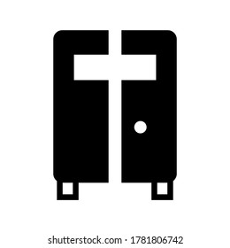 Locker icon or logo isolated sign symbol vector illustration - high quality black style vector icons
