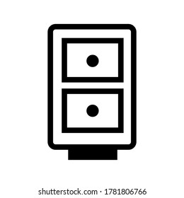 Locker icon or logo isolated sign symbol vector illustration - high quality black style vector icons

