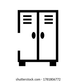 Locker icon or logo isolated sign symbol vector illustration - high quality black style vector icons
