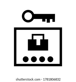 Locker icon or logo isolated sign symbol vector illustration - high quality black style vector icons
