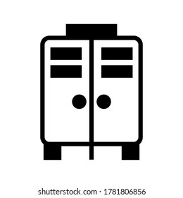 Locker icon or logo isolated sign symbol vector illustration - high quality black style vector icons

