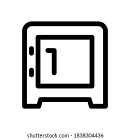 locker icon or logo isolated sign symbol vector illustration - high quality black style vector icons

