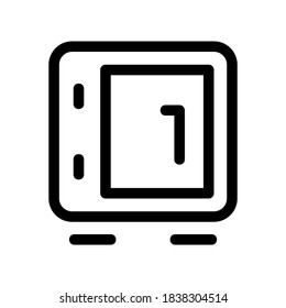 icono de bloqueo o logotipo símbolo de signo aislado ilustración vectorial - iconos vectoriales de estilo negro de alta calidad
