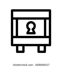 Schließsymbol oder Logo einzeln auf Zeichen, Vektorgrafik - hochwertige Vektorsymbole in schwarzem Stil
