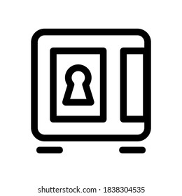 icono de bloqueo o logotipo símbolo de signo aislado ilustración vectorial - iconos vectoriales de estilo negro de alta calidad

