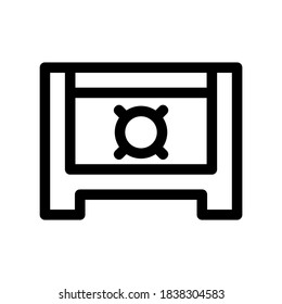 locker icon or logo isolated sign symbol vector illustration - high quality black style vector icons
