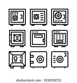 icono de locker o logotipo símbolo de signo aislado ilustración vectorial - Colección de iconos vectoriales de estilo negro de alta calidad
